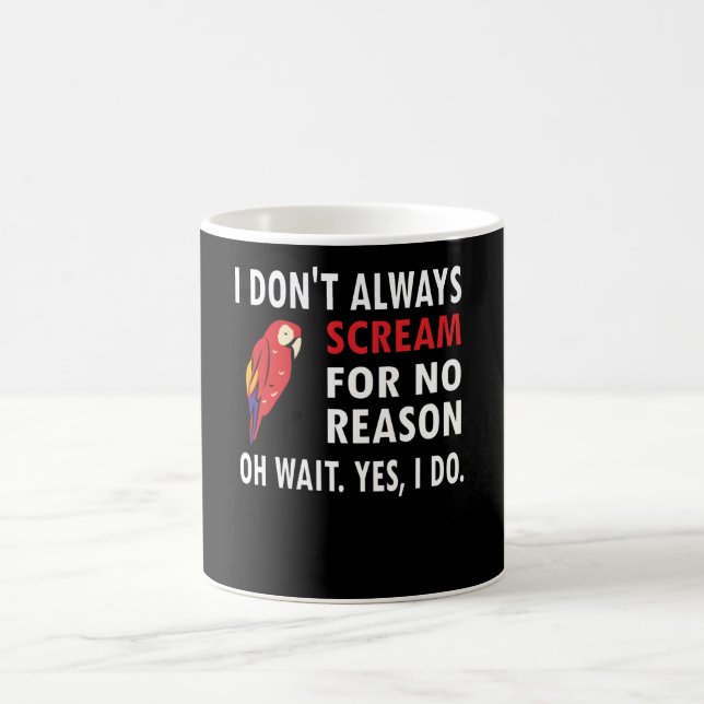 Macaw Parrot Owner Gifts Bird Scarlet Macaw Lover Coffee Mug (Center)