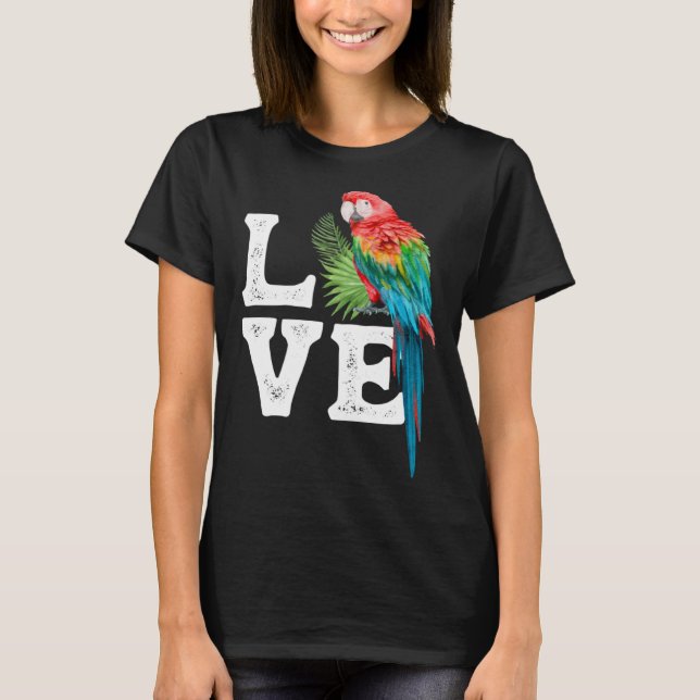 Macaw   Parrot Owner Tee Parrot Artwork (Front)