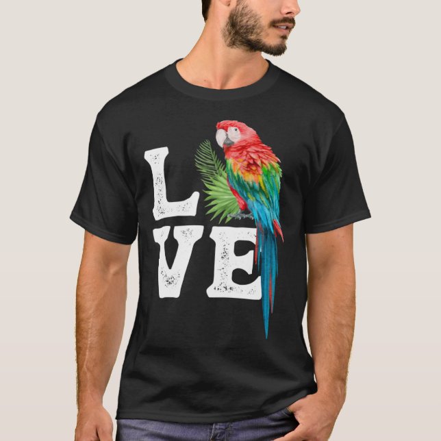 Macaw   Parrot Owner Tee Parrot Artwork (Front)