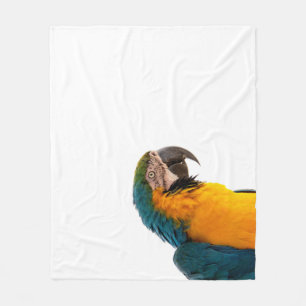 Macaw Parrot Photo Fleece Blanket