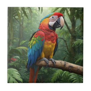 Macaw Parrot Tile