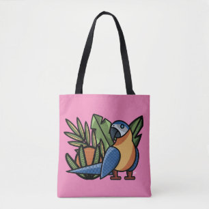 Macaw parrot Tote Bags