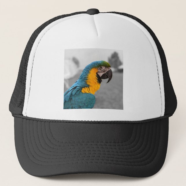 Macaw Parrot Trucker Hat (Front)