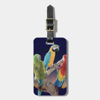 Macaw Parrots Luggage Tag