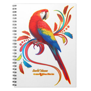 Macaw-Scarlet Notebook