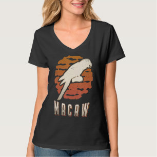 Macaw Vintage Retro Classic Animal Sunset T-Shirt