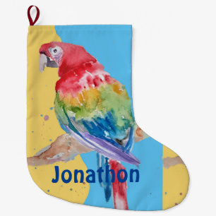 Macaws Macaw Parrot Boys Name Christmas Stocking
