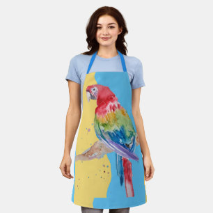 Macaws Macaw Parrot Tropical Colourful art Apron