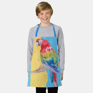 Macaws Macaw Parrot Tropical Colourful Boys Apron