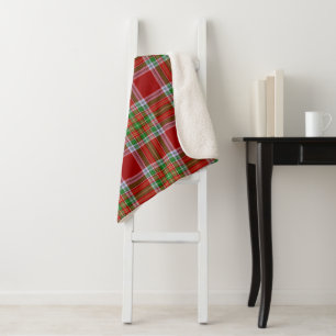 MacBain MacBean Scottish Clan Tartan Plaid Sherpa Blanket