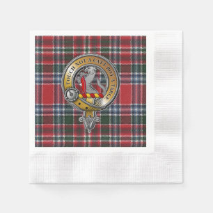 MacBain Tartan & Badge Napkin
