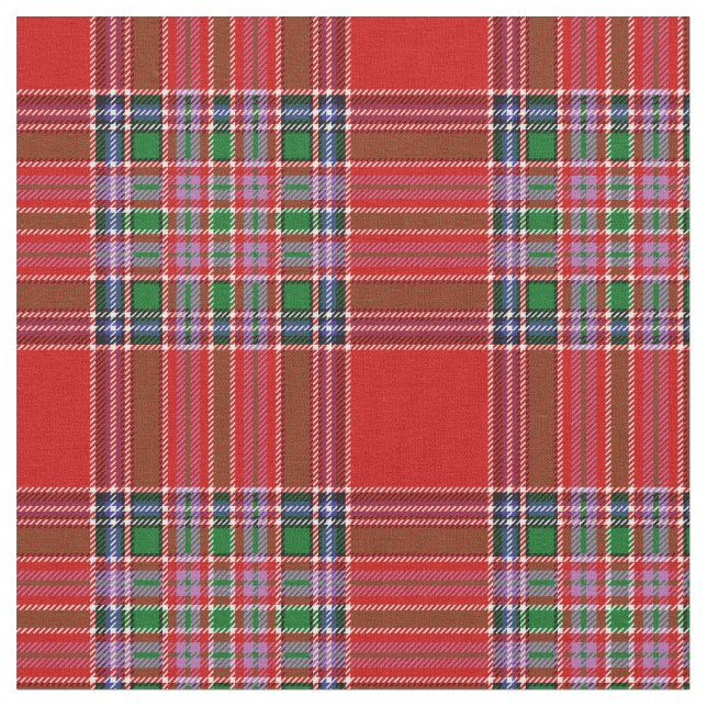 MacBean Tartan Print Fabric (Close Up)