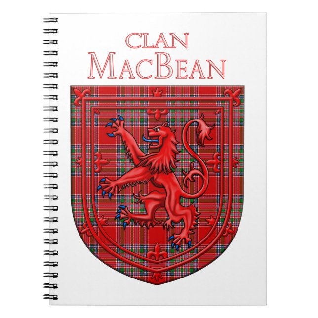 MacBean Tartan Scottish Plaid Lion Rampant Notebook (Front)
