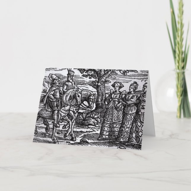 Macbeth, Banquo and the Three Witches Card (Front)