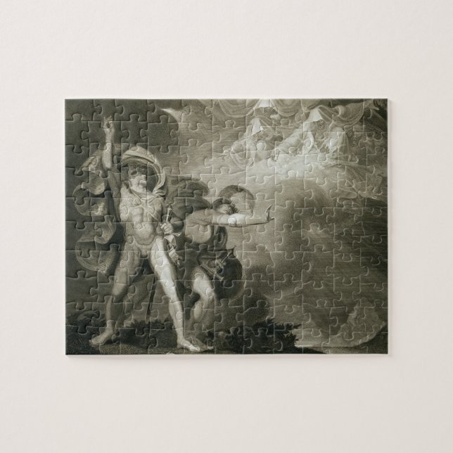 Macbeth, Banquo and the Three Witches on the Heath Jigsaw Puzzle (Horizontal)