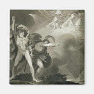 Macbeth, Banquo and the Three Witches on the Heath Magnet