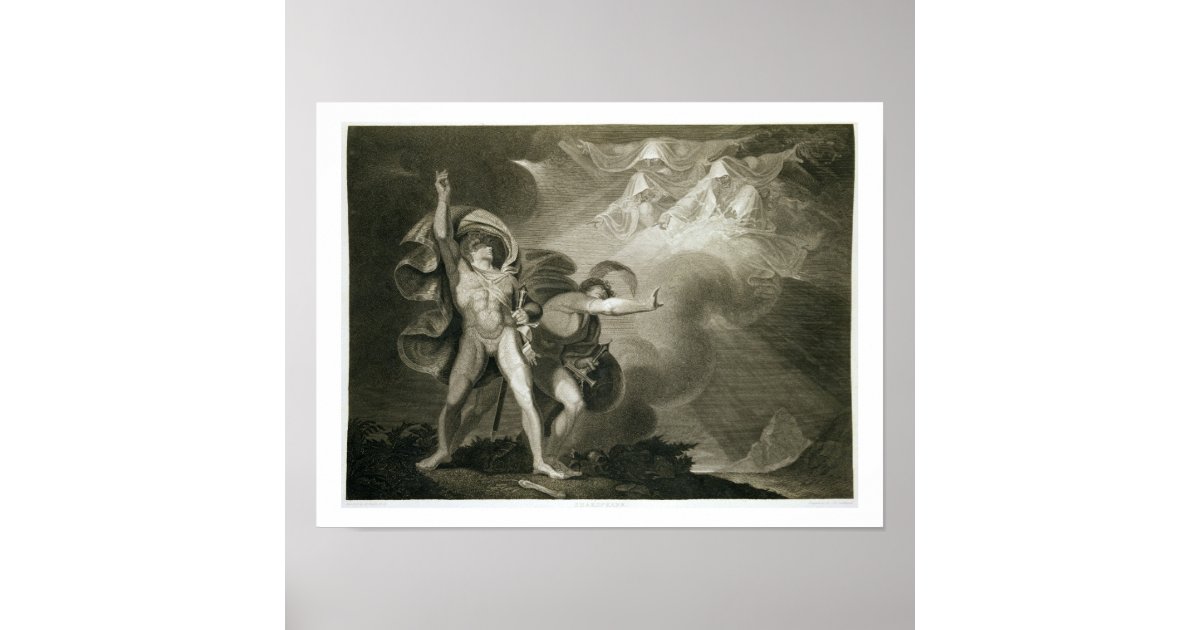 Macbeth, Banquo and the Three Witches on the Heath Poster | Zazzle