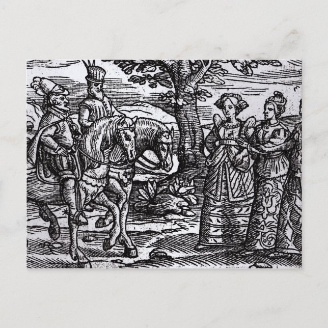 Macbeth, Banquo and the Three Witches Postcard (Front)