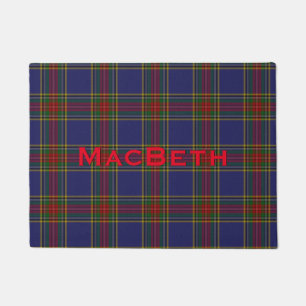 MacBeth Clan Tartan Plaid Door Mat