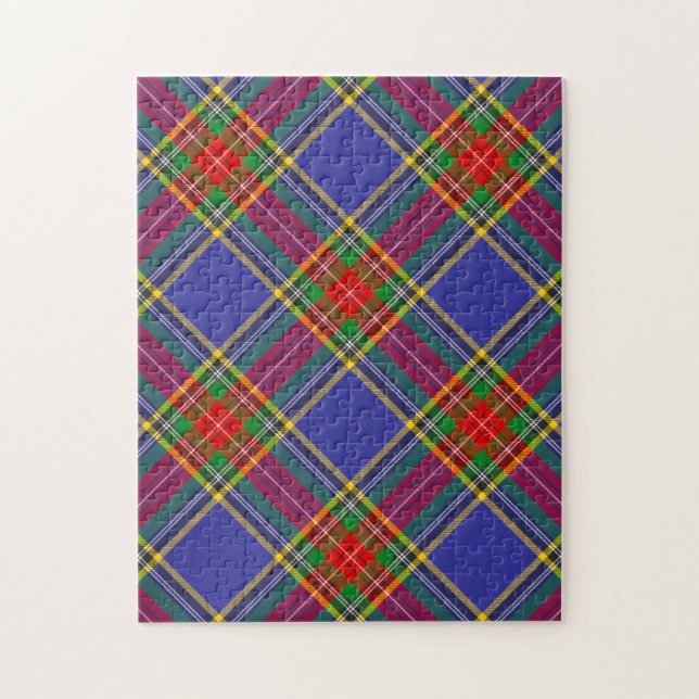 MacBeth Clan Tartan Plaid Pattern Jigsaw Puzzle (Vertical)