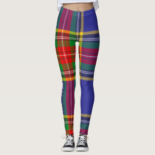 MacBeth Clan Tartan Scottish Plaid Leggings