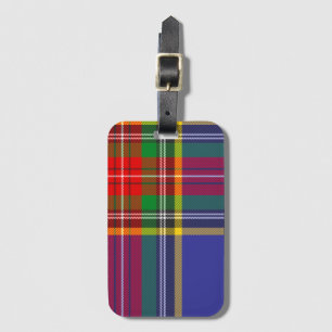 MacBeth Clan Tartan Scottish Plaid Luggage Tag