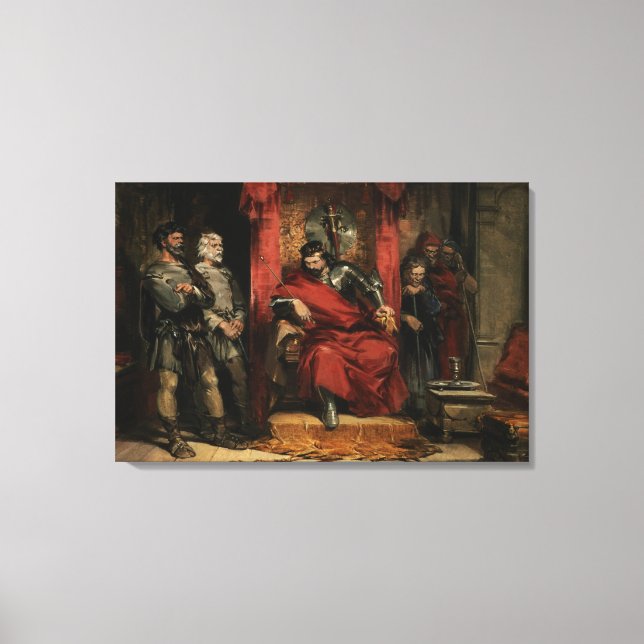 Macbeth instructing the Murderers Canvas Print (Front)