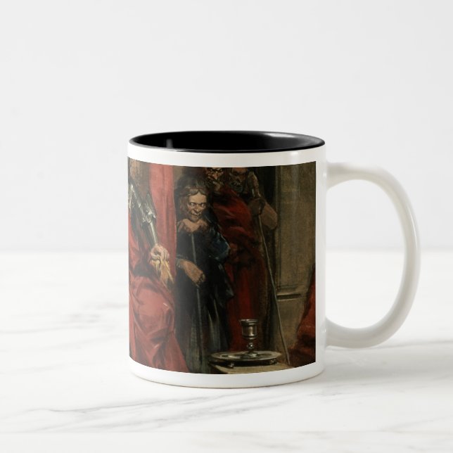 Macbeth instructing the Murderers Two-Tone Coffee Mug (Right)
