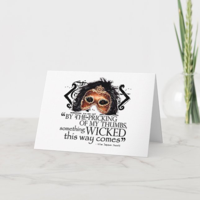 Macbeth Quote Card (Front)