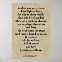 Macbeth quote - poster