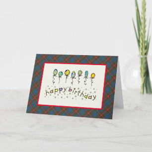 MacBeth Tartan Birthday Card