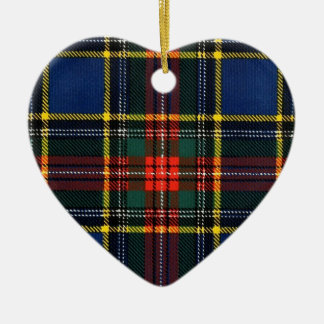 Macbeth Tartan- Monogram Ceramic Tree Decoration
