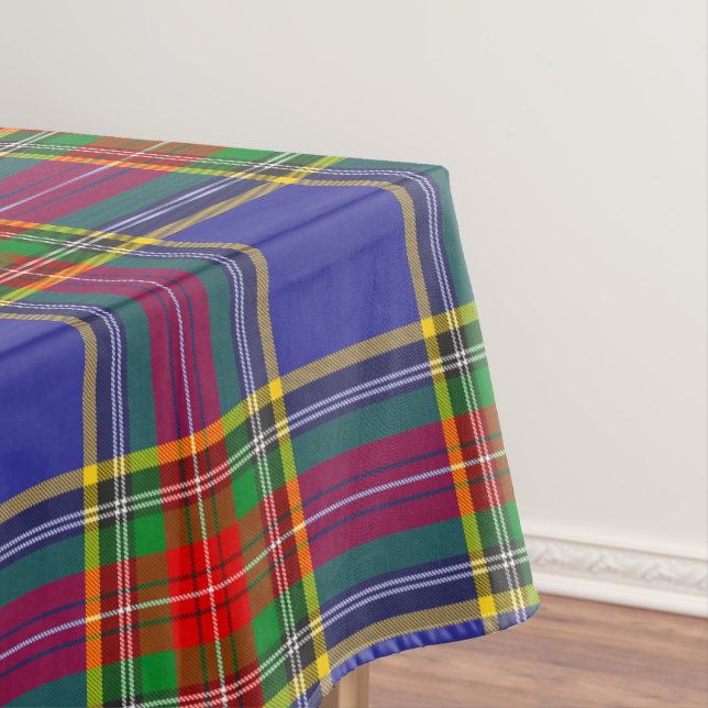 MacBeth Tartan Plaid Scottish Pattern Tablecloth (In Situ)