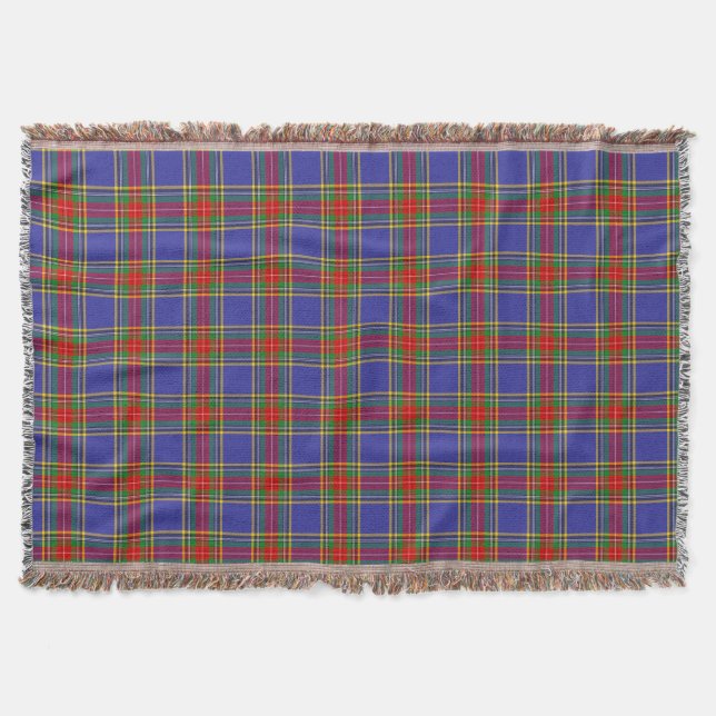 MacBeth Tartan Plaid Scottish Pattern Throw Blanket (Front)