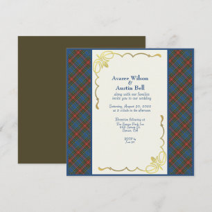MacBeth Tartan Plaid Wedding Invitation