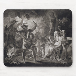 Macbeth, the Three Witches and Hecate in Act IV, S Mouse Mat
