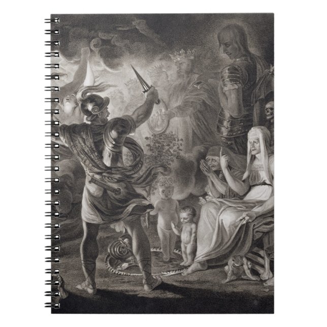 Macbeth, the Three Witches and Hecate in Act IV, S Notebook (Front)