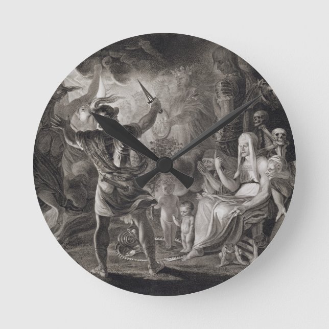 Macbeth, the Three Witches and Hecate in Act IV, S Round Clock (Front)