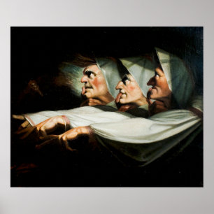 'Macbeth', the Weird Sisters by Henry Fuseli Poster