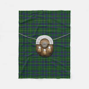 MacBride Tartan And Sporran Fleece Blanket