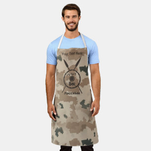 Maccabee Shield And Spears - Desert Apron