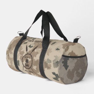 Maccabee Shield And Spears - Desert Duffle Bag