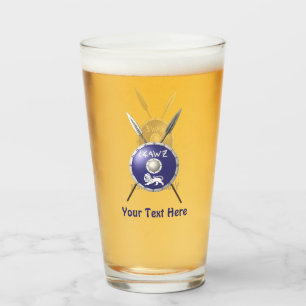 Maccabee Shield And Spears Glass