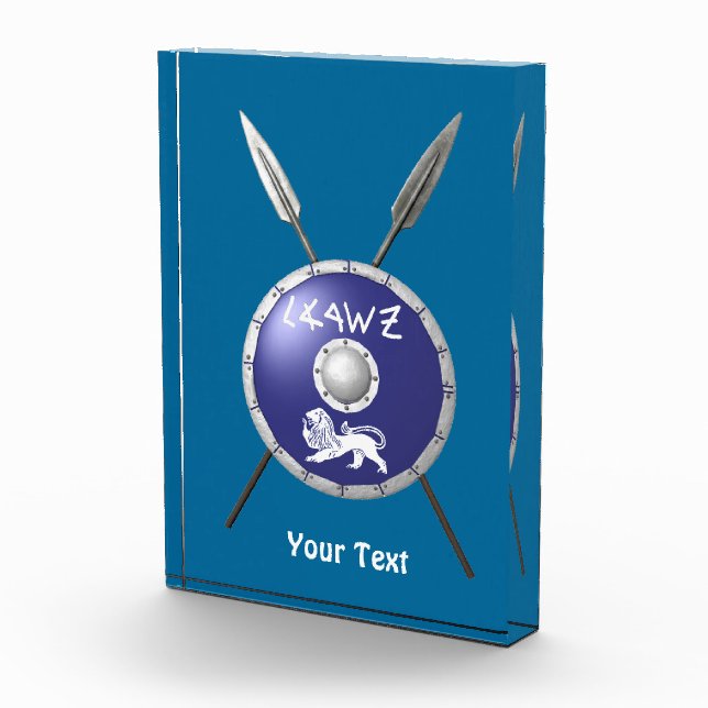 Maccabee Shield And Spears Photo Block (Right)