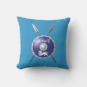 Maccabee Shield And Spears Throw Pillow