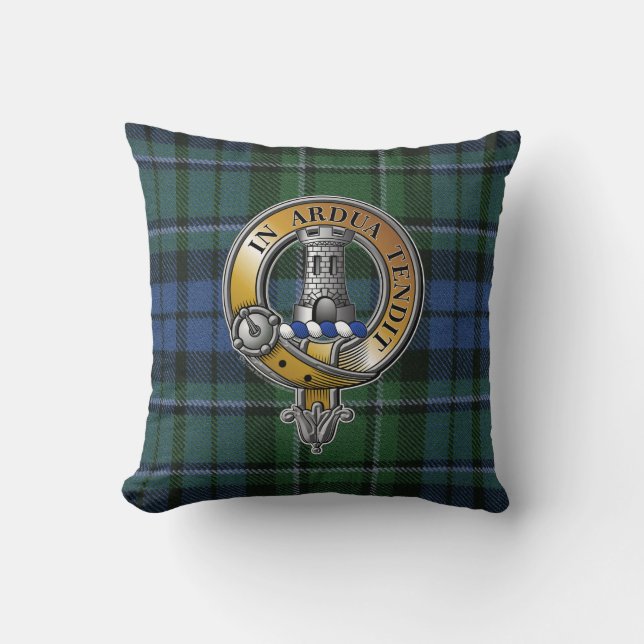 MacCallum Tartan & Badge Cushion (Front)