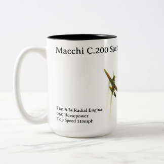 Macchi C.200 Saetta aeroplane mug
