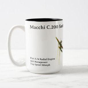 Macchi C.200 Saetta airplane mug
