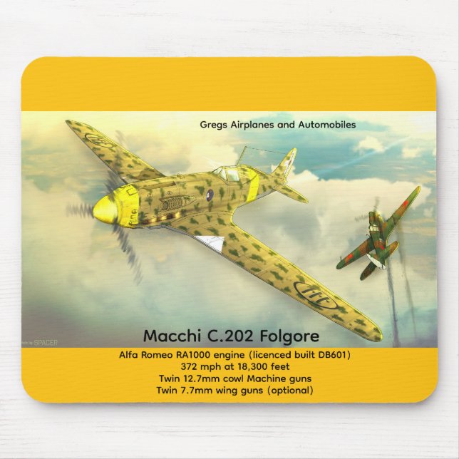 Macchi C.202 Folgore Mouse Mat (Front)