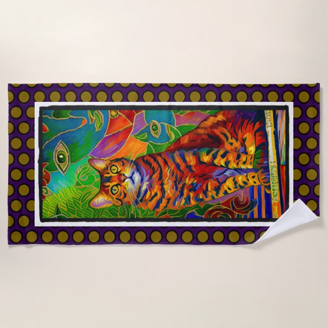 Macchi Design Beach Towel (Front)